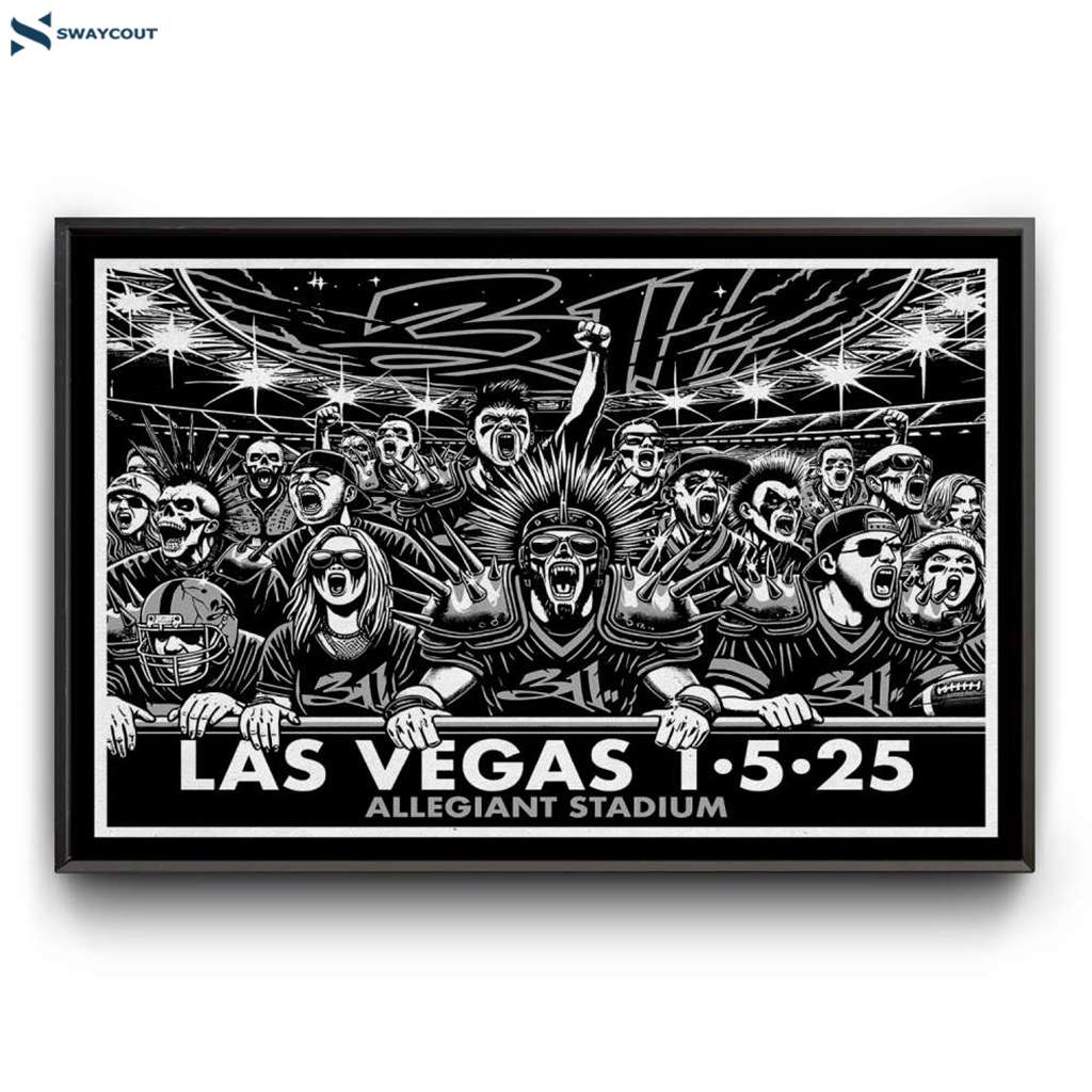 311 Band Allegiant Stadium Las Vegas Nv January 5 2025 Poster