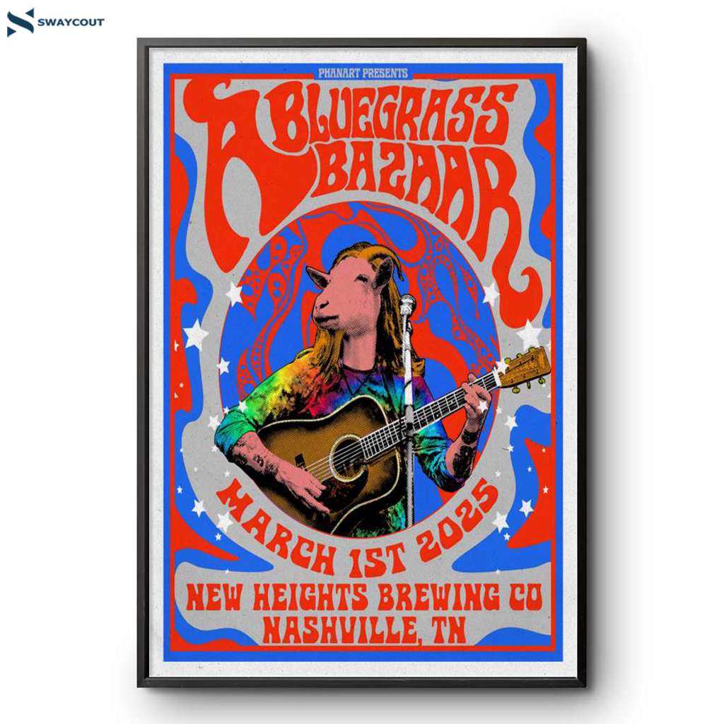 A Bluegrass Bazaar Nashville New Heights Brewing March 1 2025 Poster