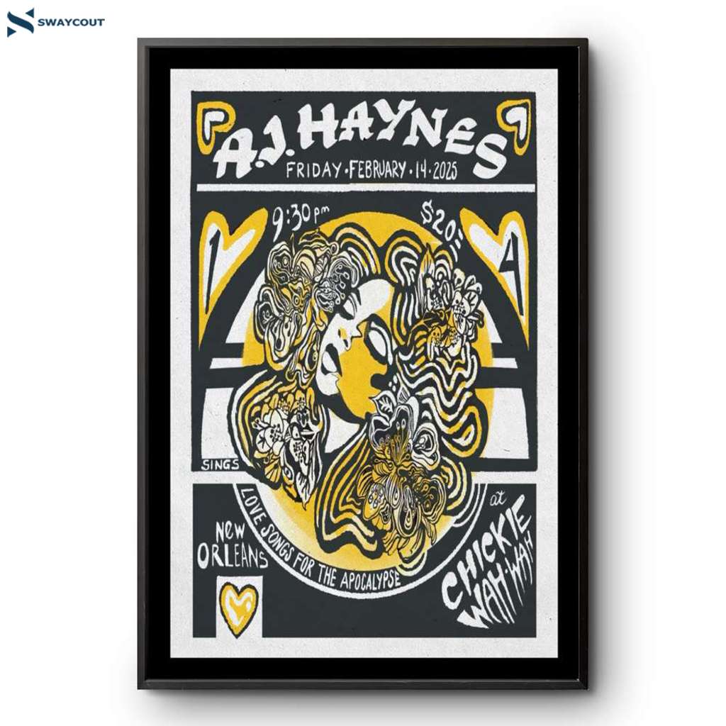 Aj Haynes New Orleans La Feb 14 2025 Poster