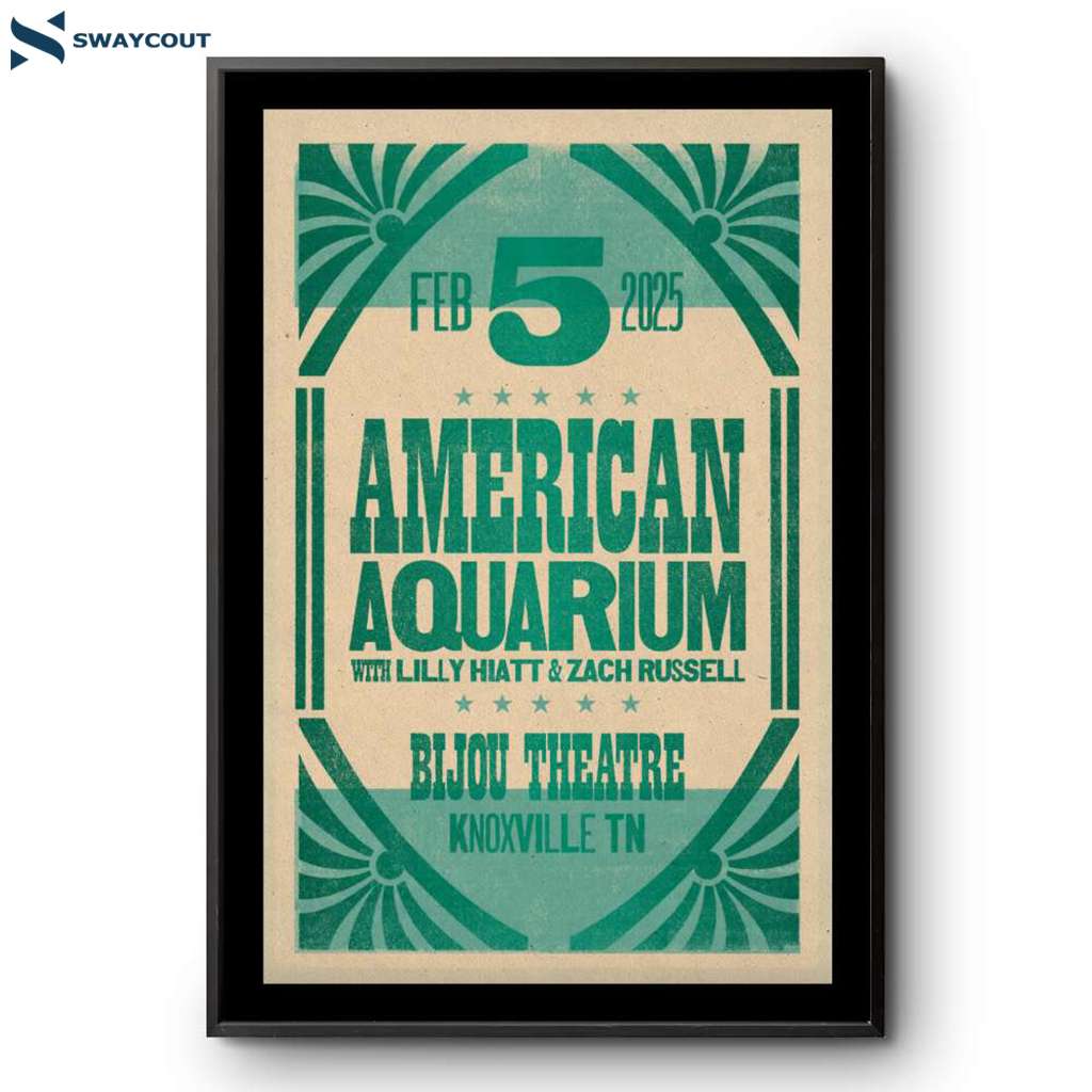 American Aquarium Bijou Theatre Knoxville Tn Feb 5 2025 Poster