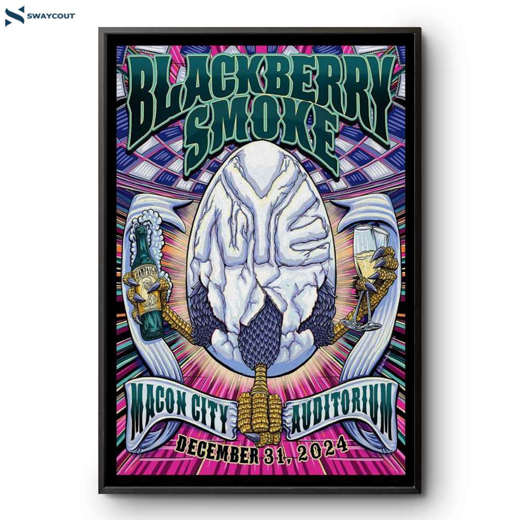 Blackberry Smoke Macon Ga Artwork Event Dec 31 2024 Poster