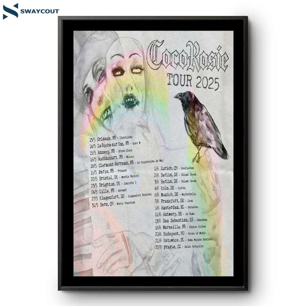 Cocorosie European Tour 2025 Poster