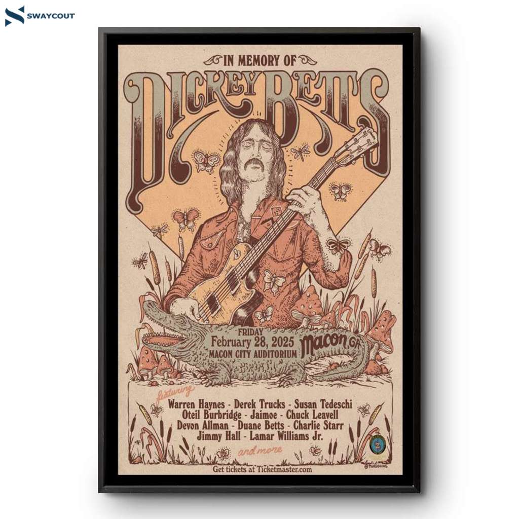 Dickey Betts Macon Ga Feb 28 2025 Poster