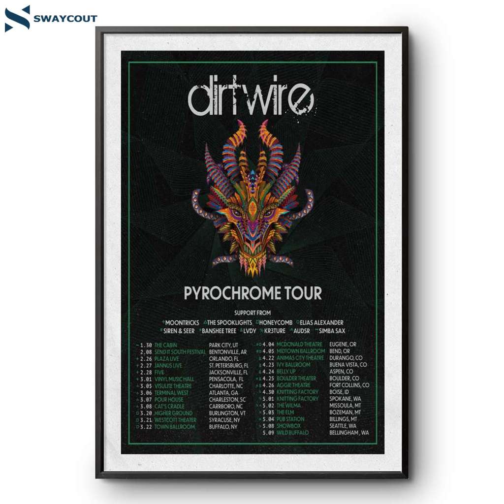 Dirtwire Pyrochrome Spring Tour 2025 Poster