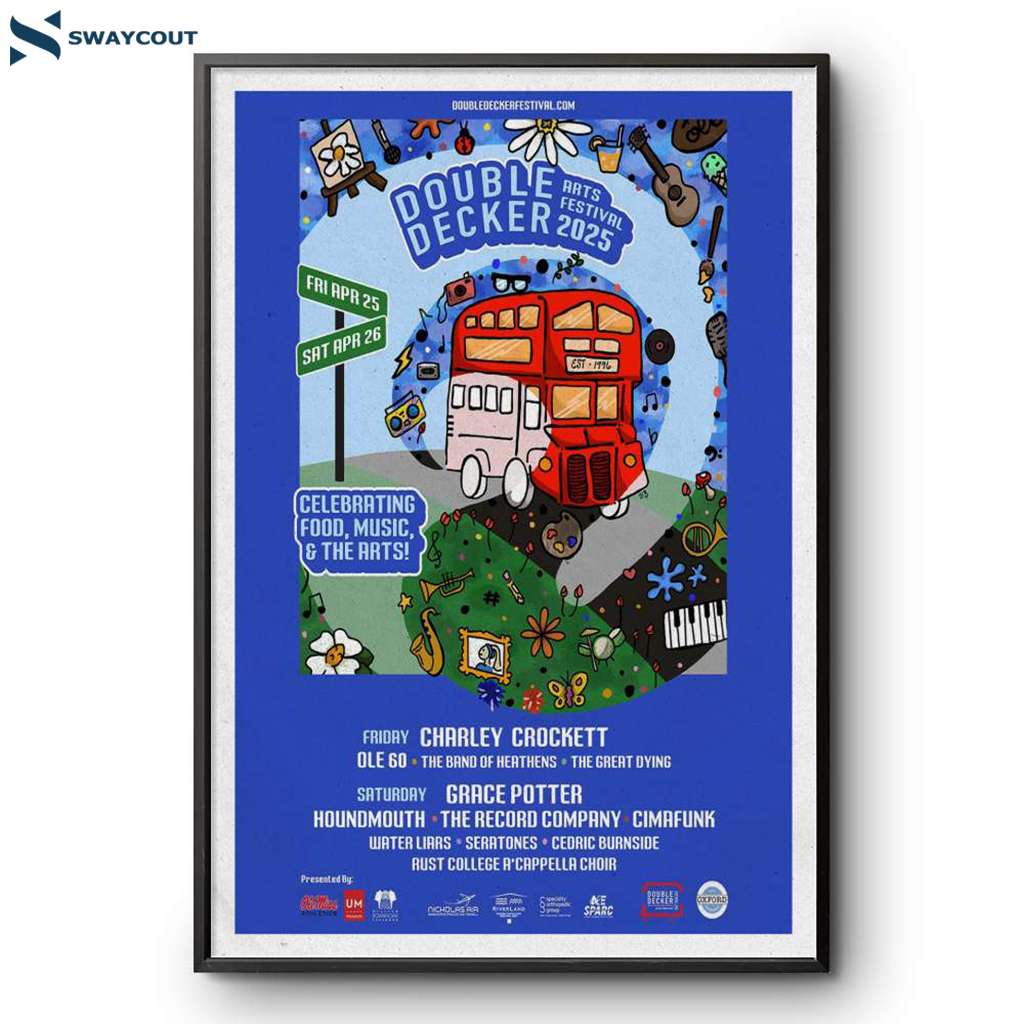 Double Decker Arts Festival 2025 Poster