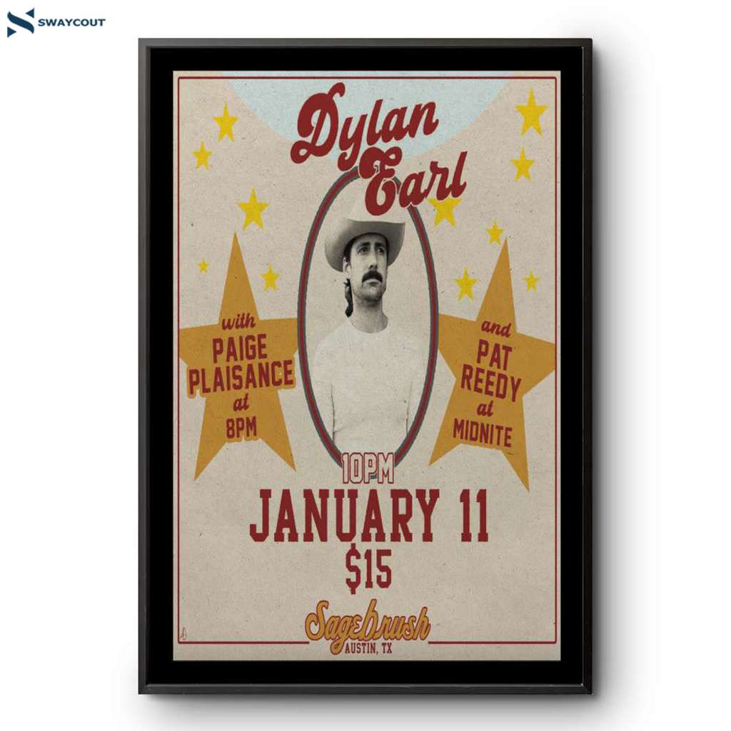 Dylan Earl Sagebrush Austin Tx Jan 11 2025 Poster