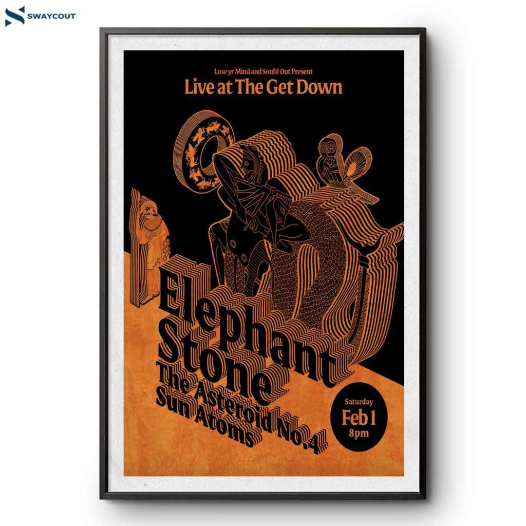 Eleohant Stone The Get Down Music Venue Portland Or Feb 1 2025 Poster