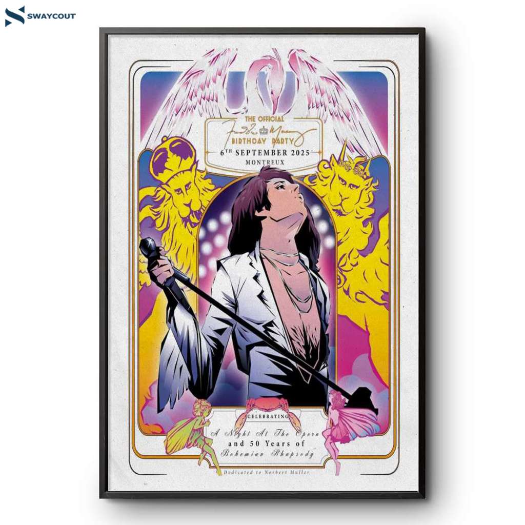 Freddie Mercury Casino Barriere Montreux Birthday Party Sep 6 2025 Poster