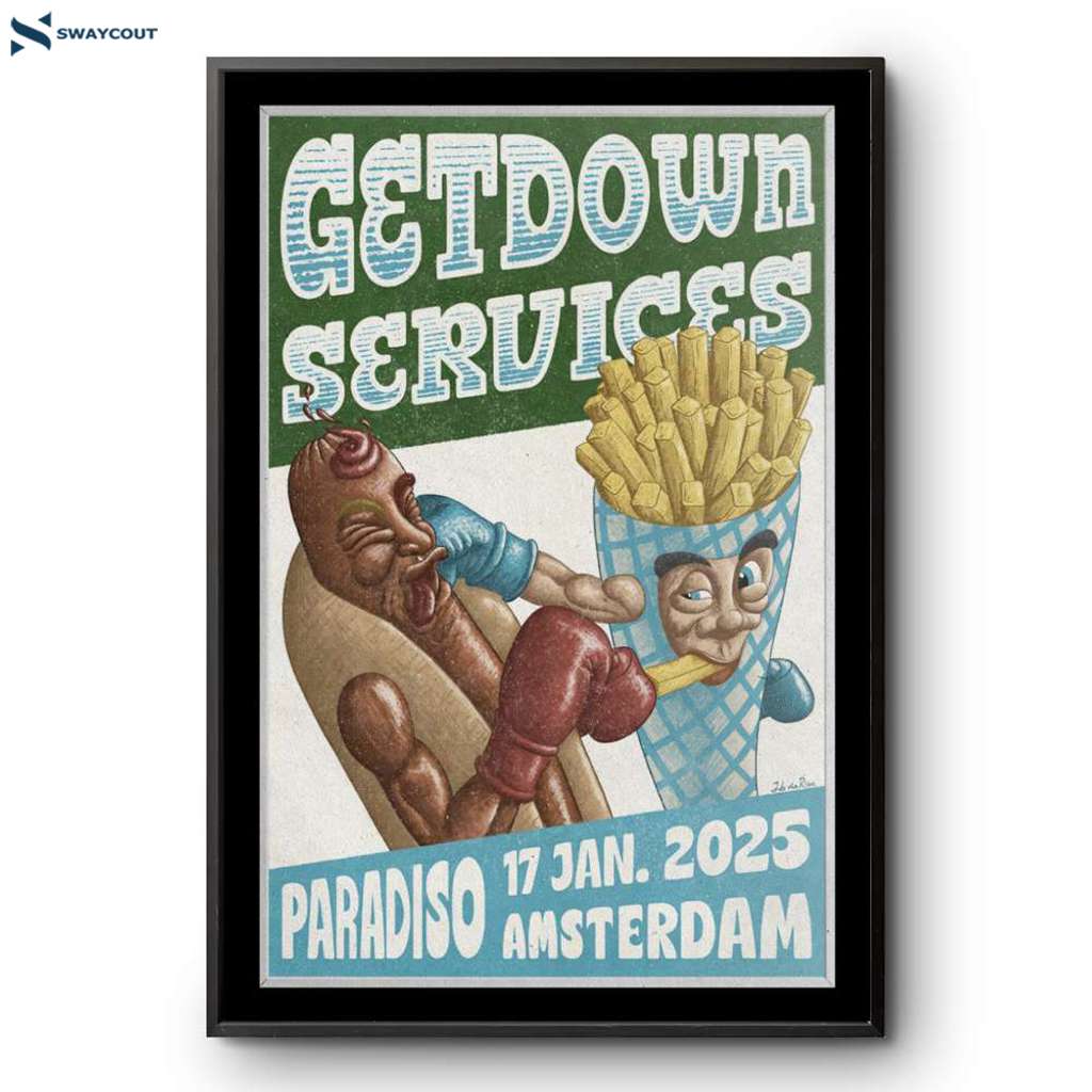 Getdown Services Amsterdam Netherlands January 17 2025 Poster