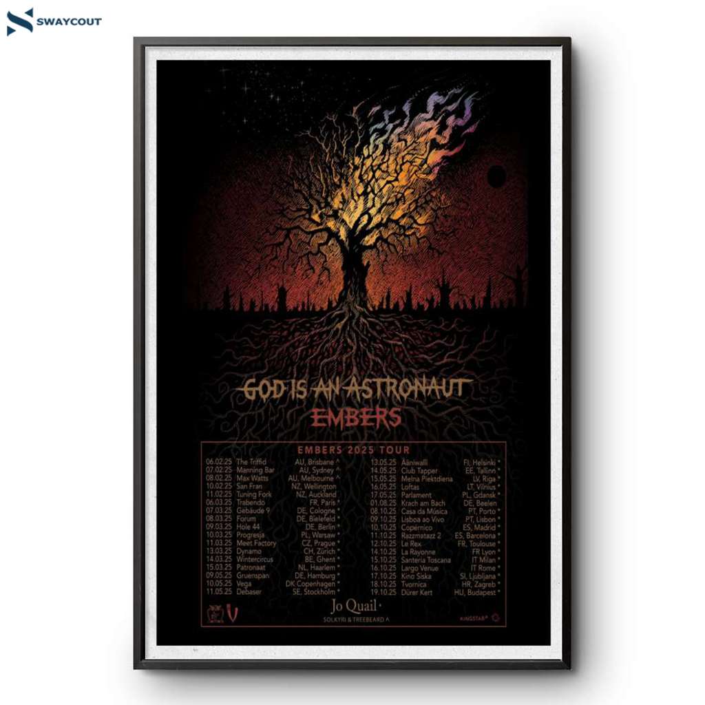 God Is An Astronaut Embers Jan & Feb 2025 Poster