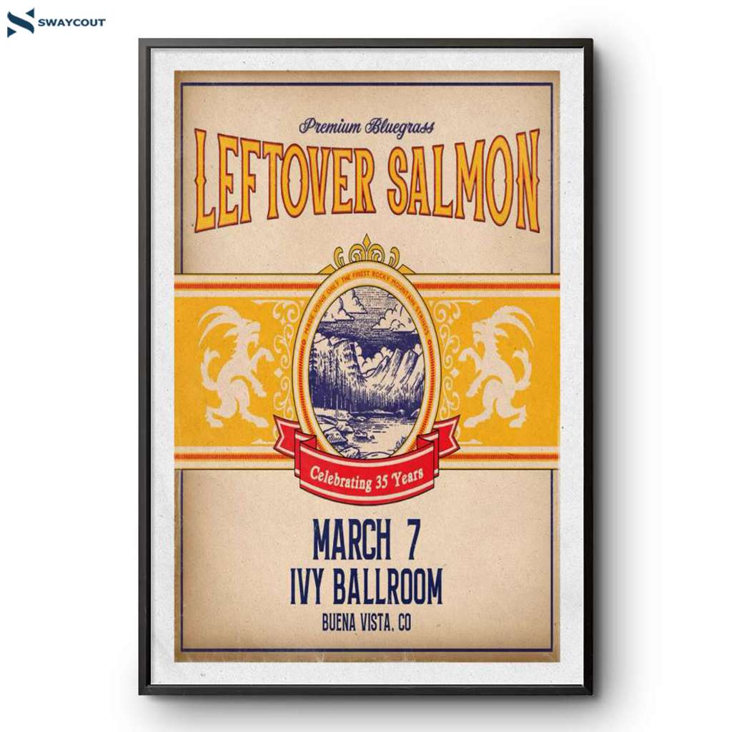 Leftover Salmon Ivy Ballroom Buena Vista Co 3-7-2025 Poster