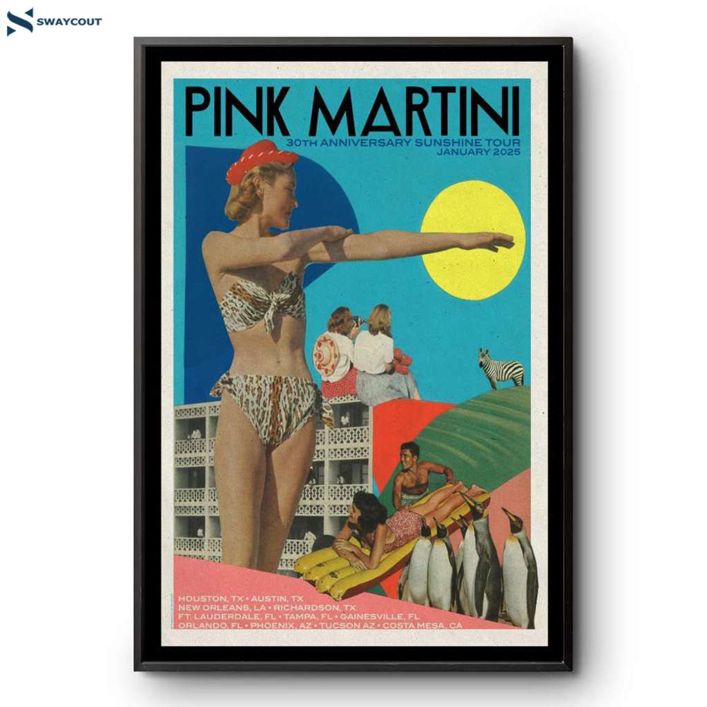 Pink Martini Tour Austin Tx 2025 Poster