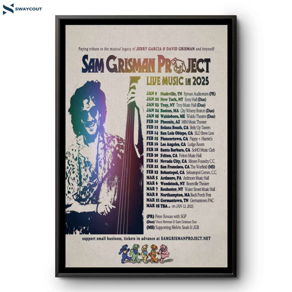 Sam Grisman Project 2025 Live Music In Tour Poster