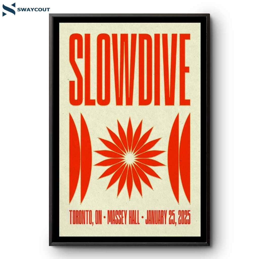 Slowdive Toronto On Canada January 25 2025 Poster