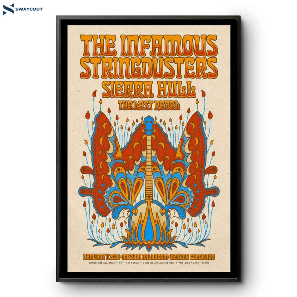 The Infamous Stringdusters Sierra Hull Denver Co Jan 11 2025 Poster