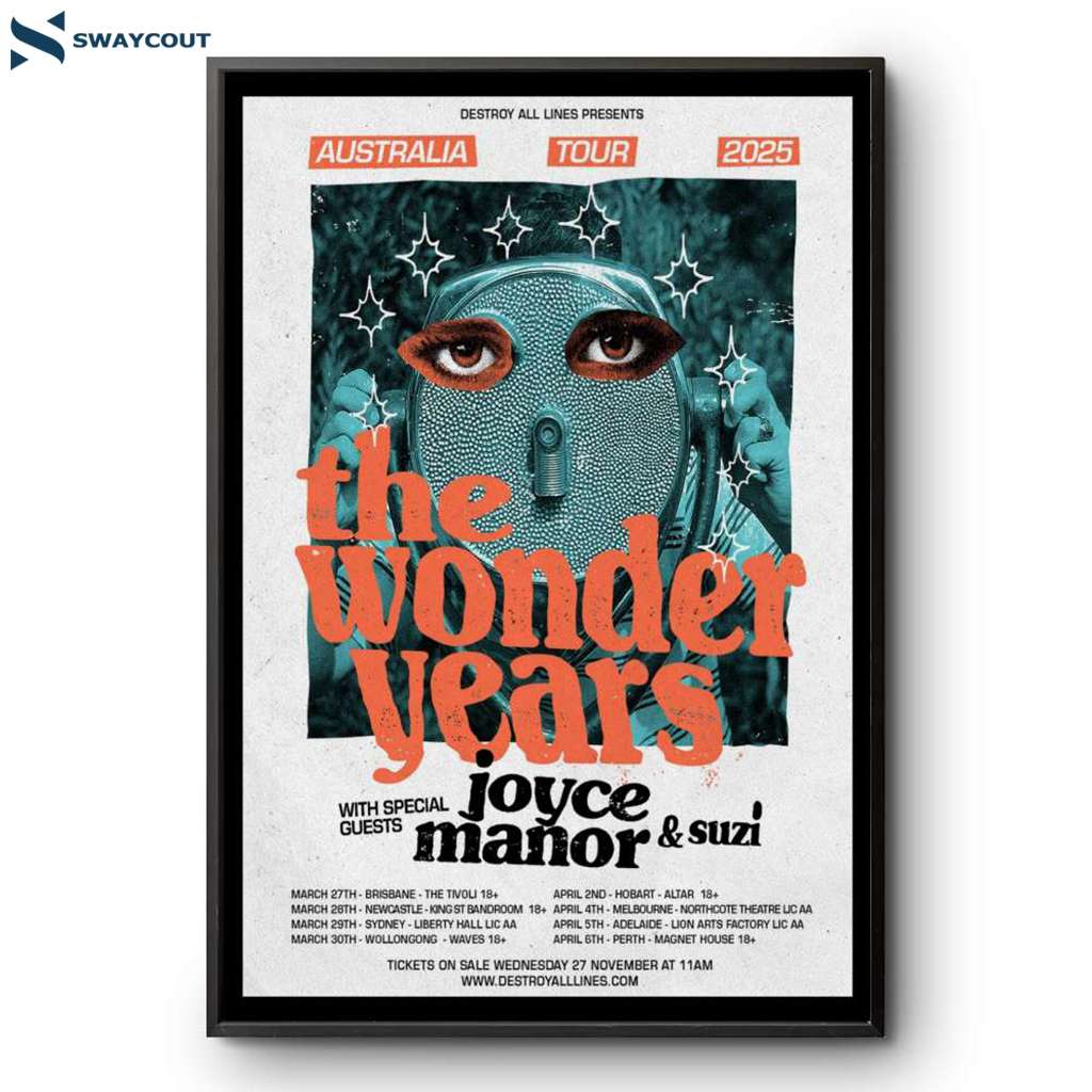 The Wonder Years Joyce Manor & Suzi 2025 Poster