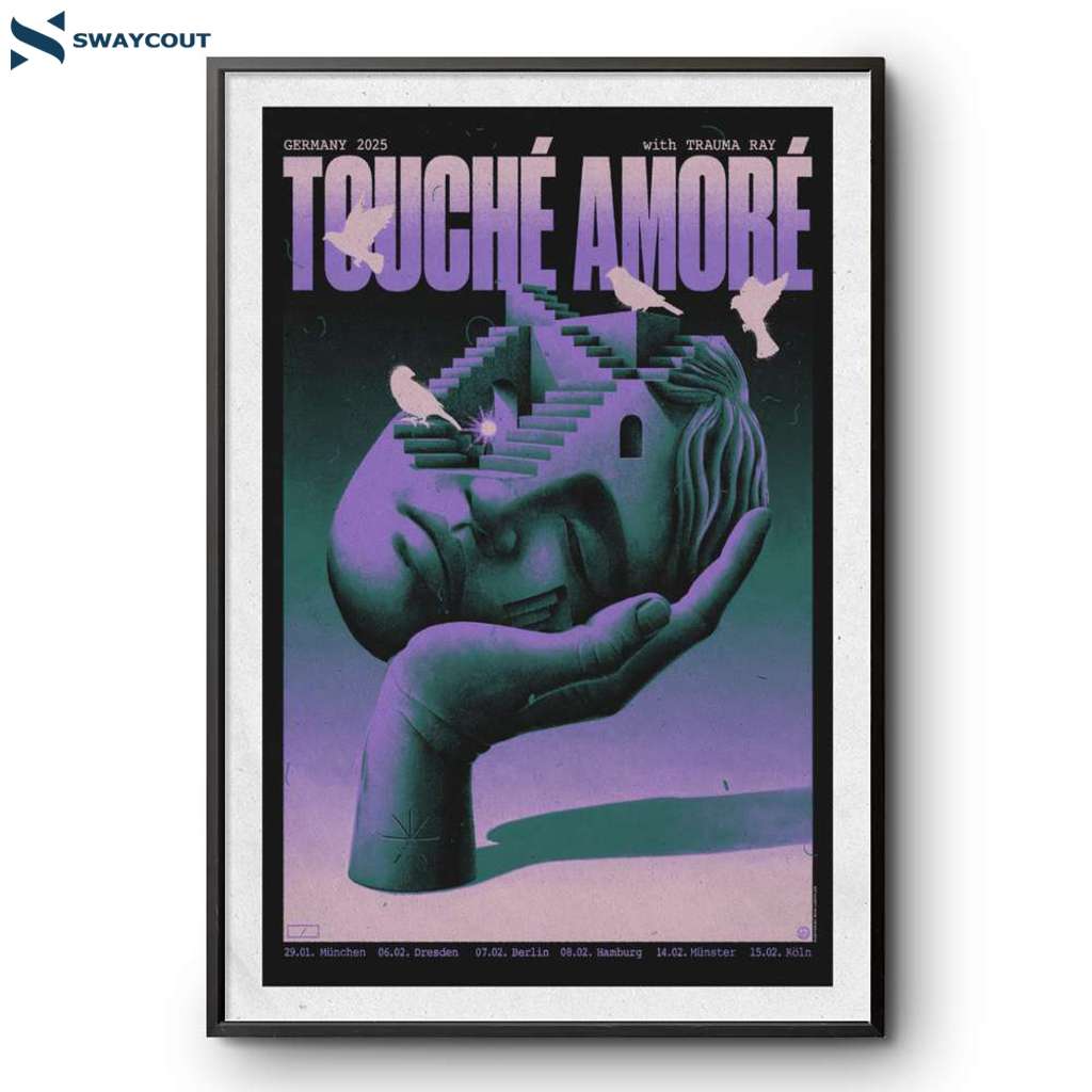 Touche Amore Germany 2025 Tour Poster