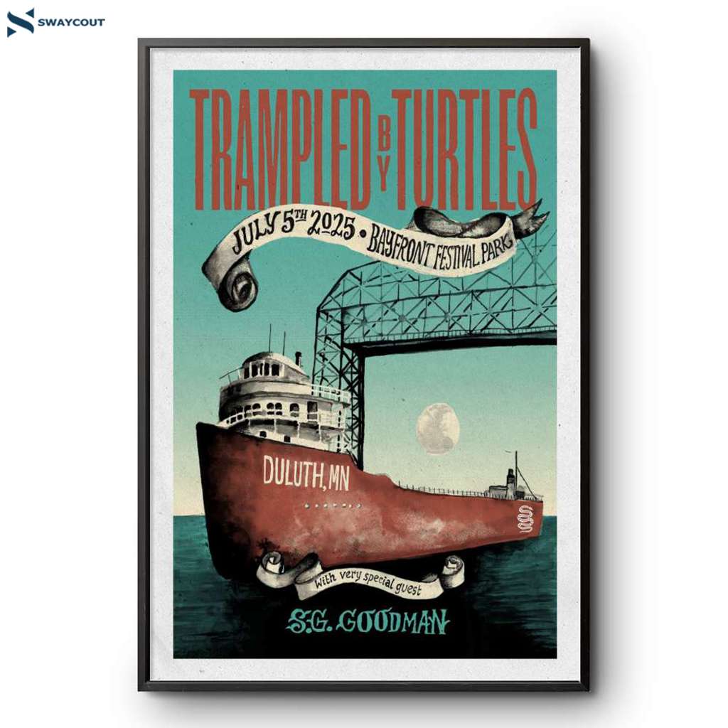 Trampled By Turtles Bayfront Festival Park Duluth Mn Jul 5 2025 Poster