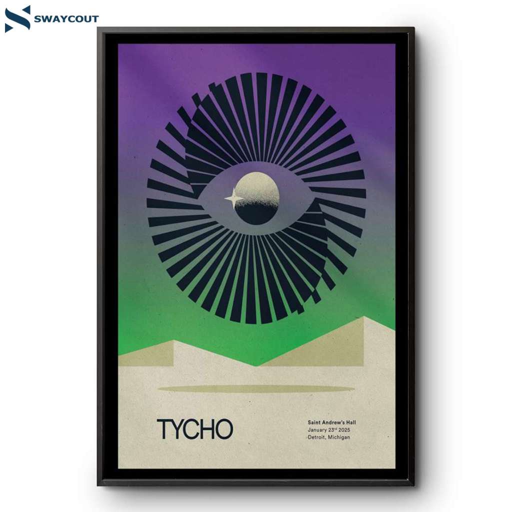 Tycho Detroit Michigan Saint Andrew's Hall Jan 23 2025 Poster