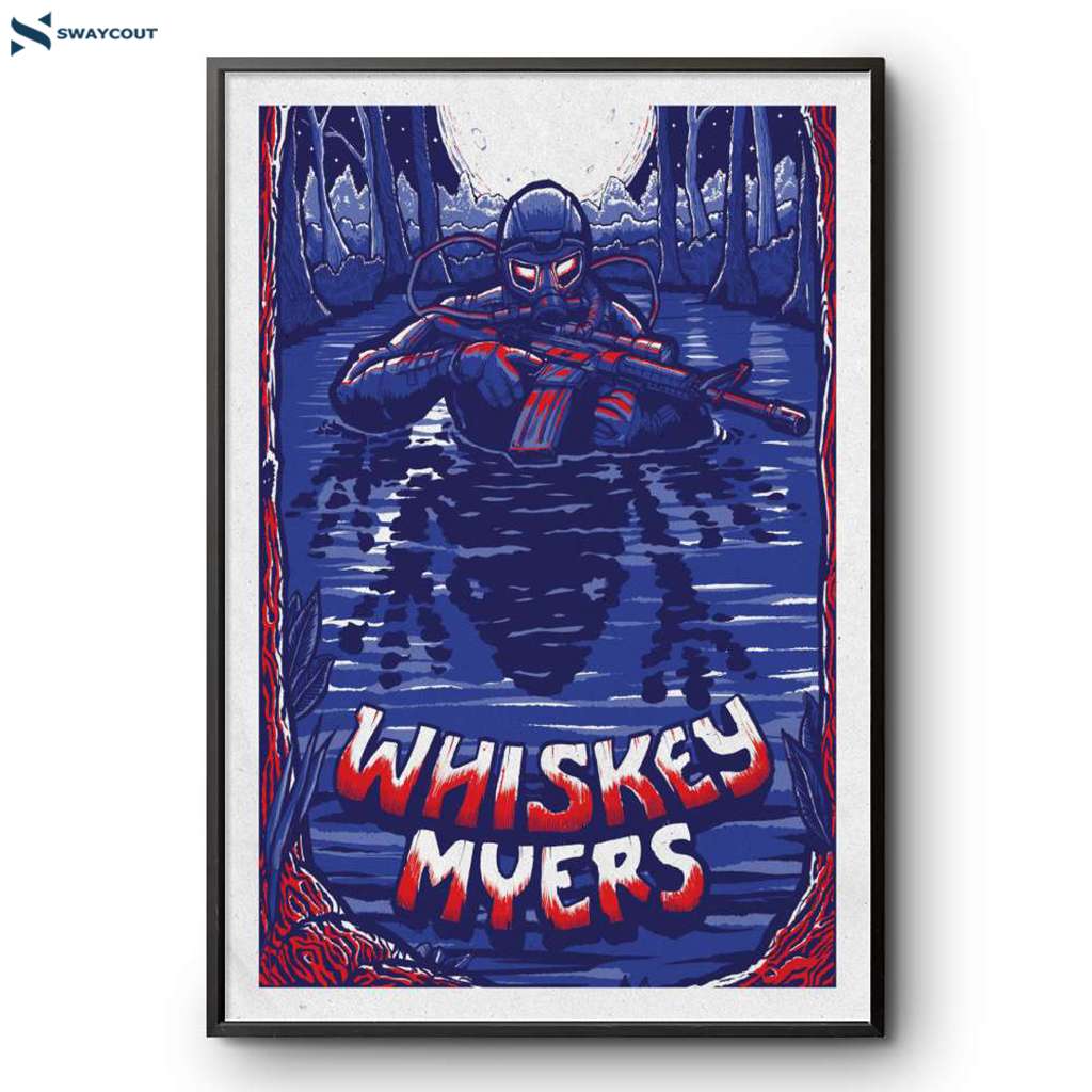 Whiskey Myers Red White And Blue Badass Poster