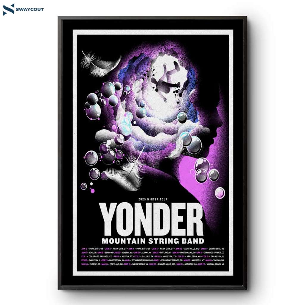 Yonder Mountain String Band Tour Winter 2025 Poster