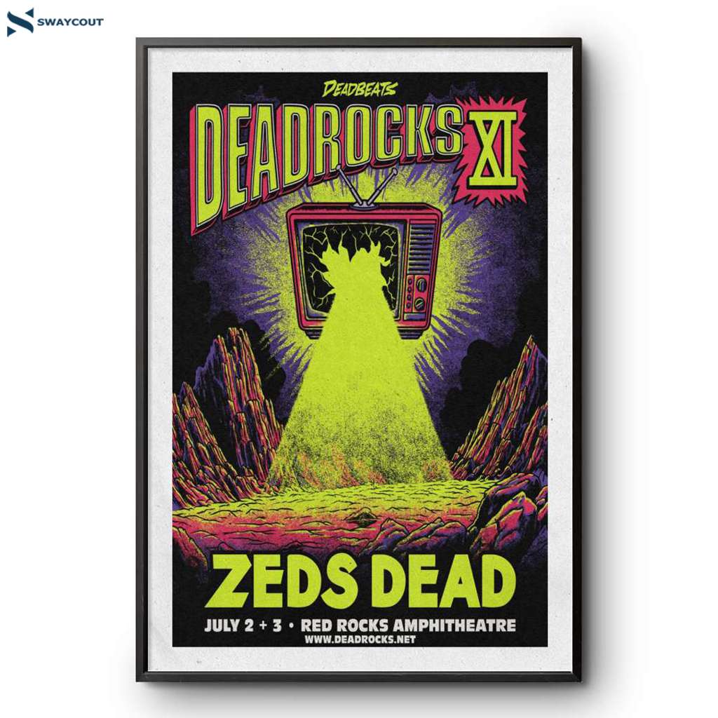 Zeds Dead Red Rocks Amphitheatre Morrison Co Tour July 2 & 3 2025 Poster