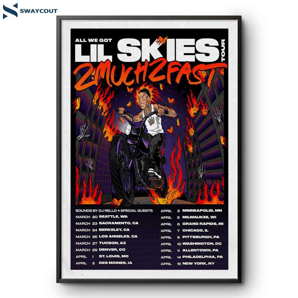 All We Got Lil Skies Tour Flyer 2025 Poster