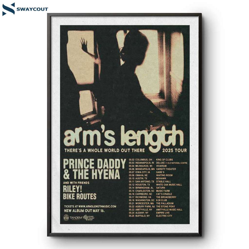 Arm's Length There's A Whole World Out There Tour 2025 Poster