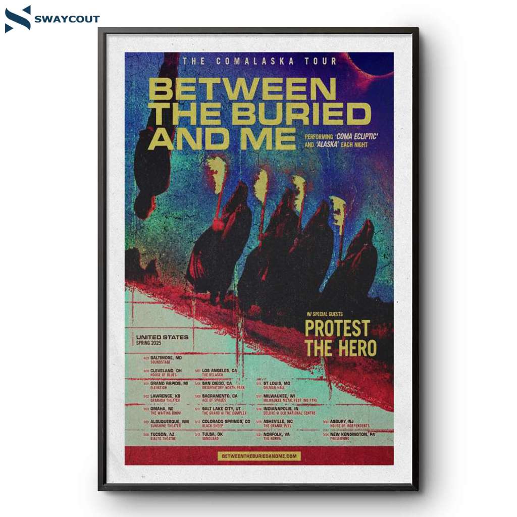 Between The Buried And Me Us Spring 2025 Poster