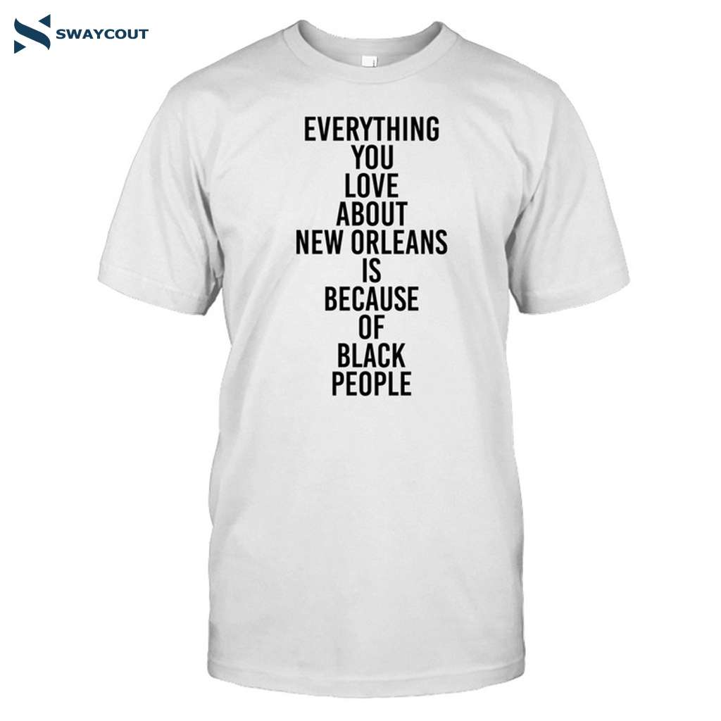 Candice Right Everything You Love About New Orleans Is Because Of Black People Shirt