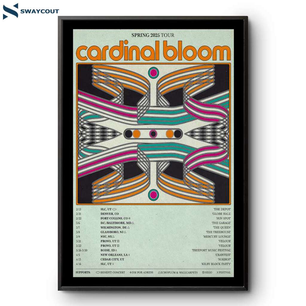 Cardinal Bloom 2025 Spring Tour Poster