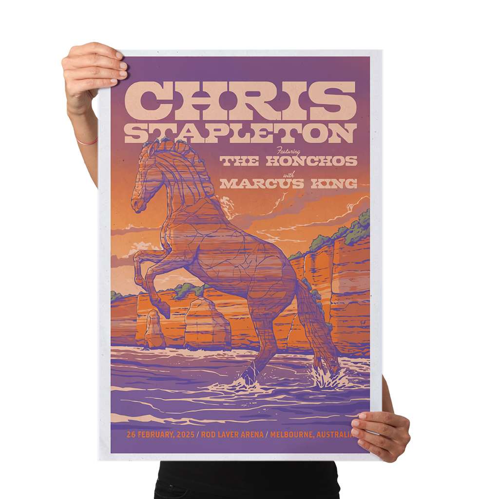 Chris Stapleton Melbourne Vic Feb 26 2025 Poster