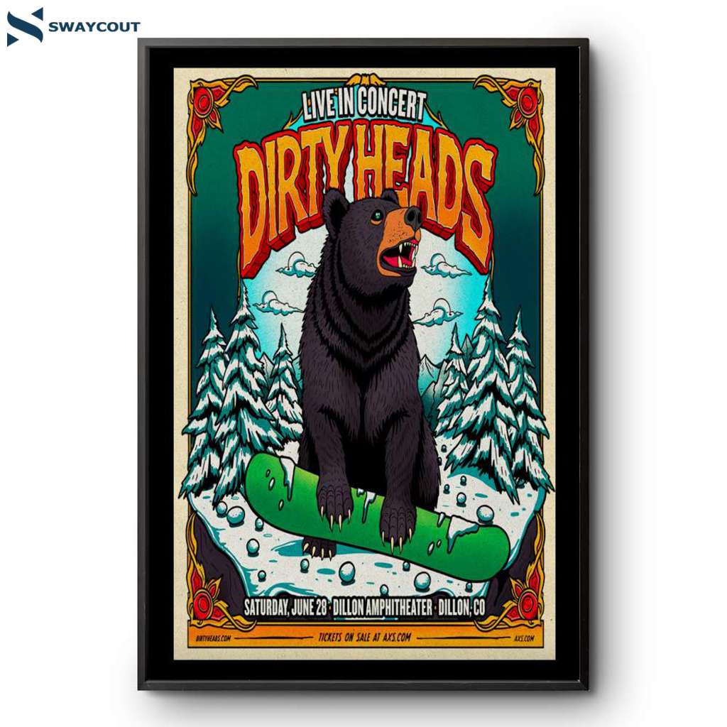 Dirty Heads Concert Dillon Amphitheater Jun 28 2025 Poster