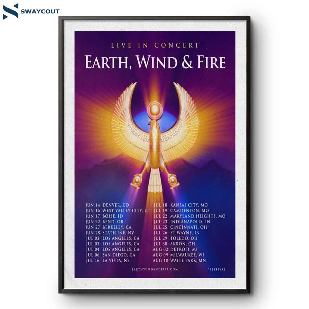 Earth Wind & Fire Summer Tour 2025 Poster