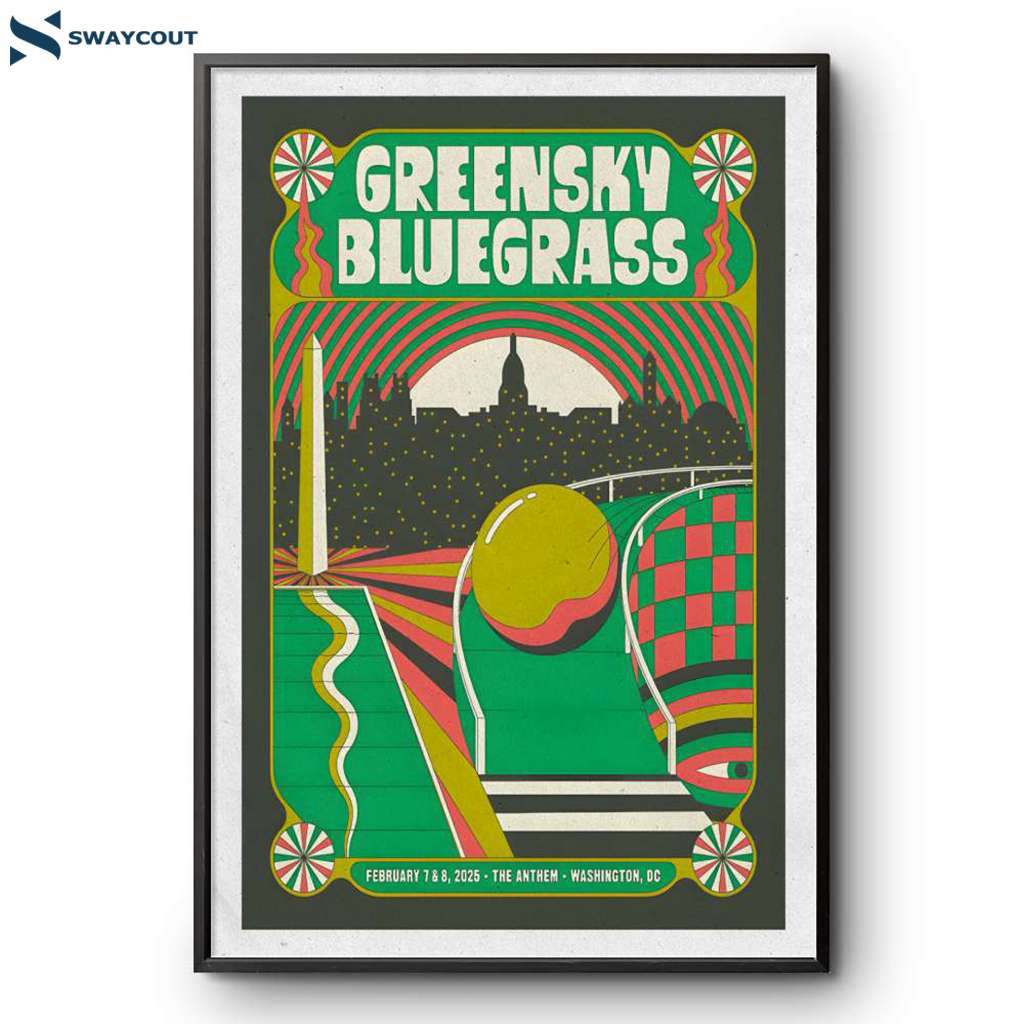 Greensky Bluegrass Shows In Washington Dc Feb 7-8 2025 Poster