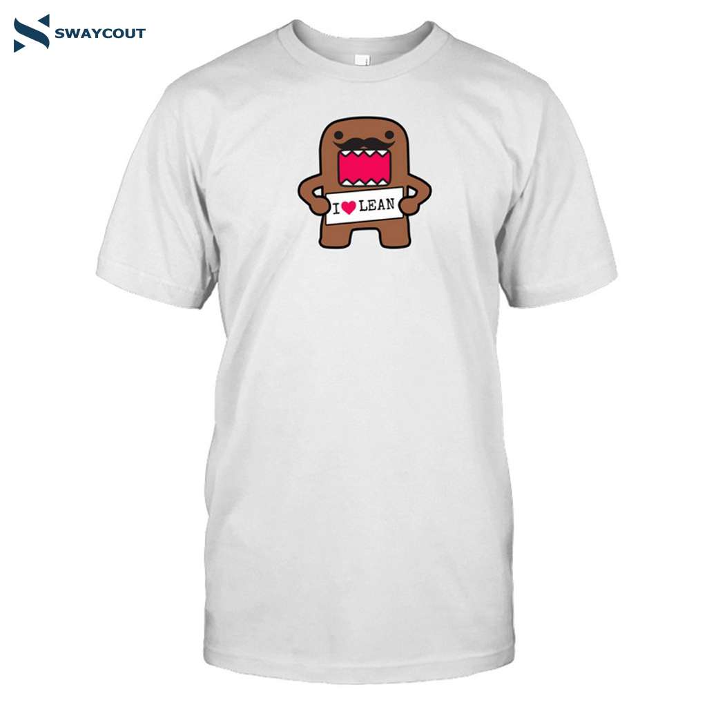 I Love Lean Felt Domo Kun Shirt