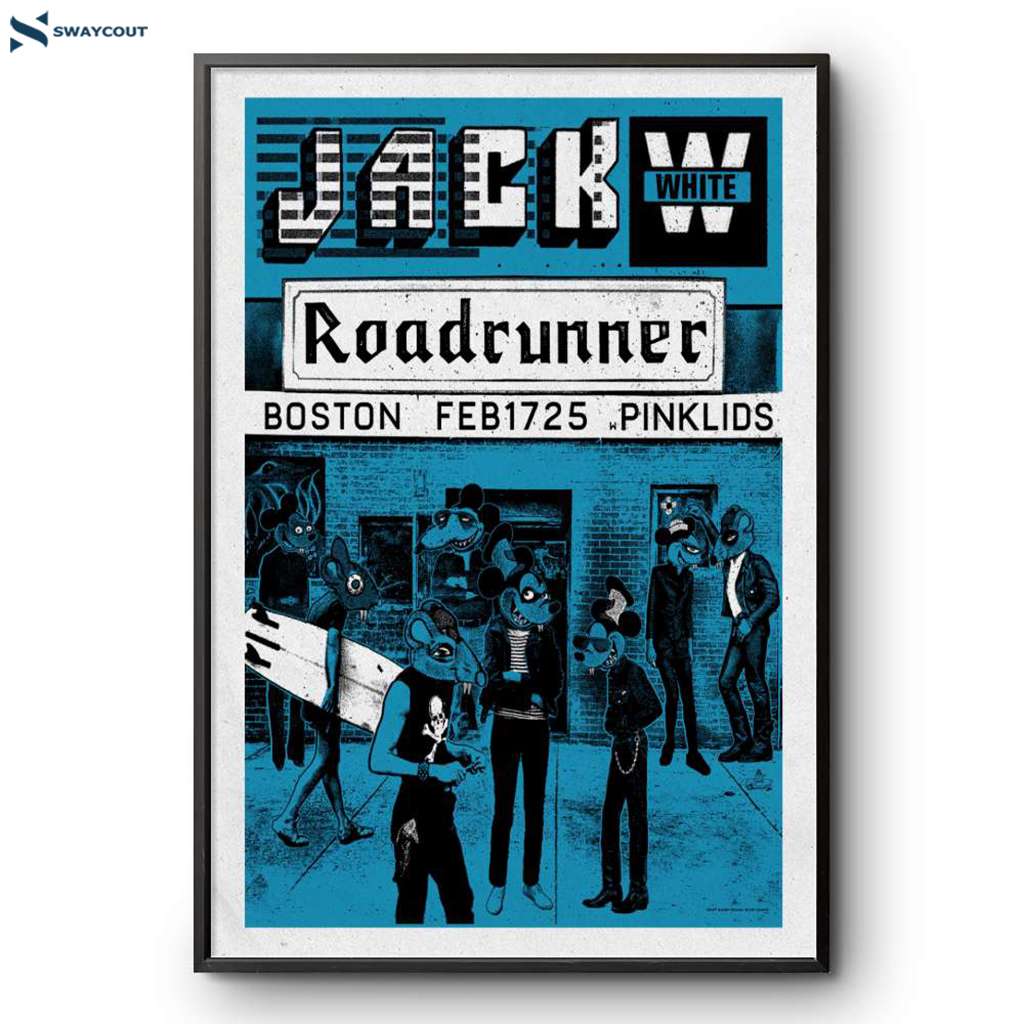 Jack White Roadrunner Boston Ma Feb 17 2025 Poster