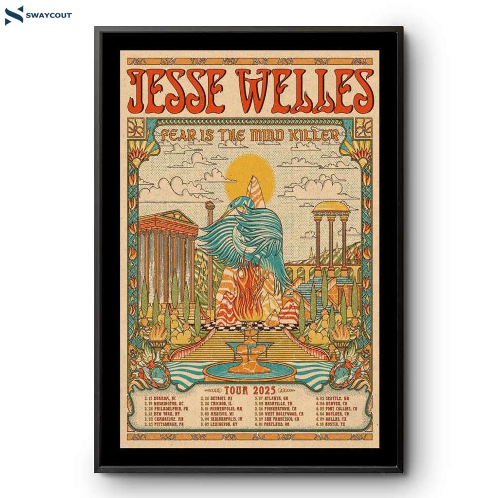 Jesse Welles Fear Is The Mind Killer Tour 2025 Poster