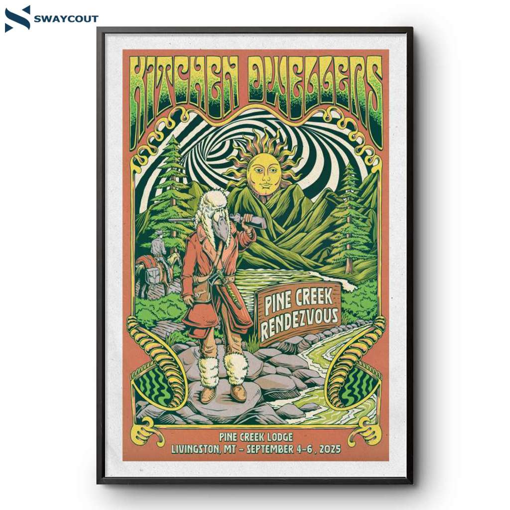 Kitchen Dwellers Pine Creek Lodge Livingston Mt September 4-6 2025 Poster