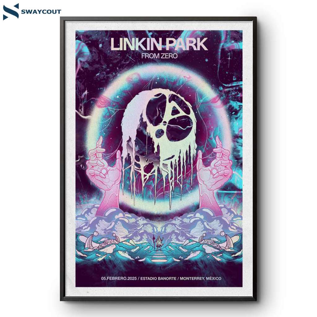 Linkin Park Monterrey Mexico Feb 5 2025 Poster