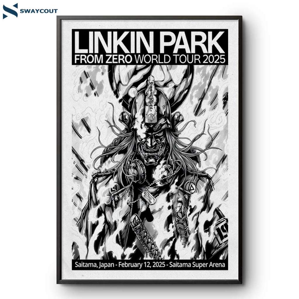 Linkin Park Saitama Super Arena Tokyo Jp Feb 12 2025 Poster