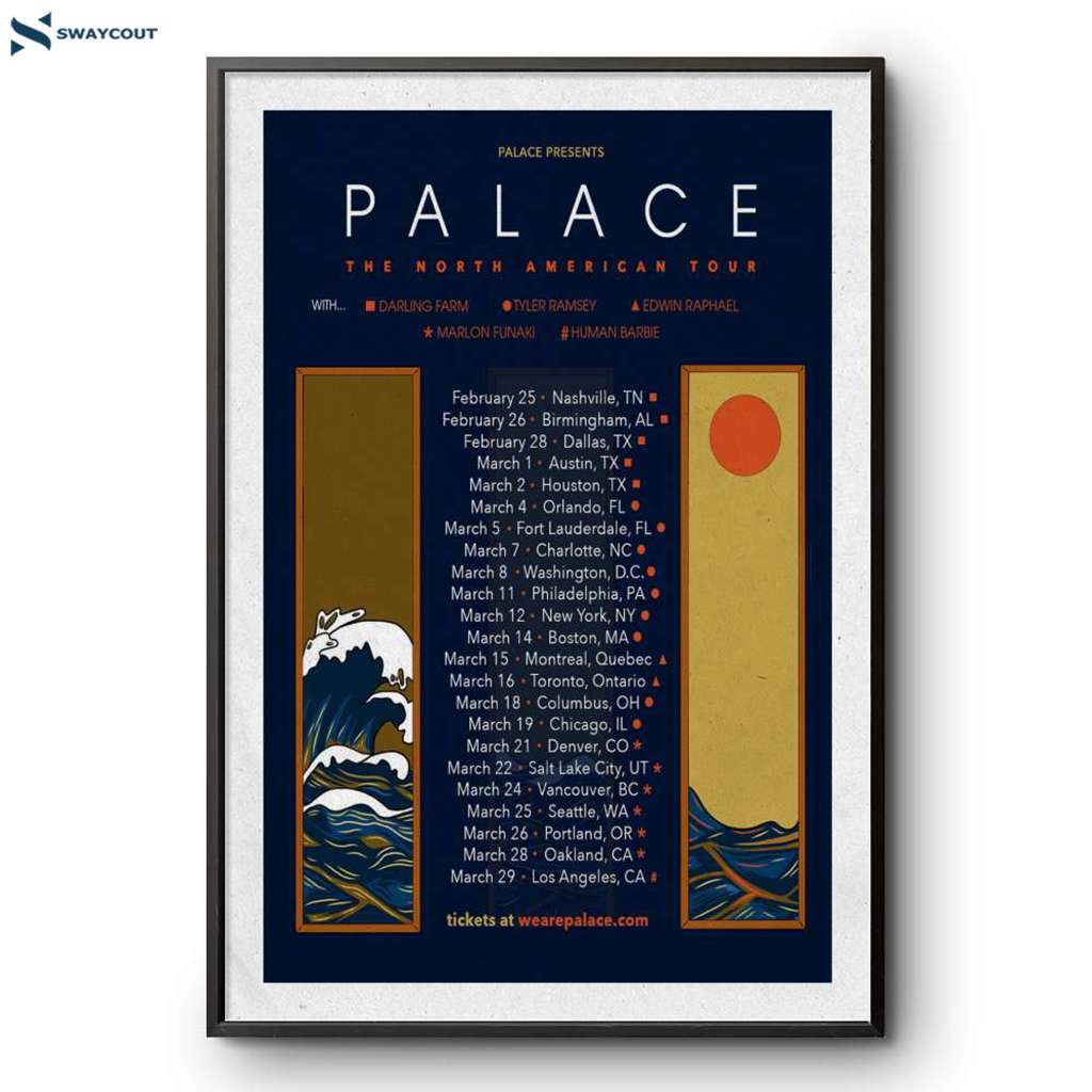 Palace Band The North American Tour 2025 Poster