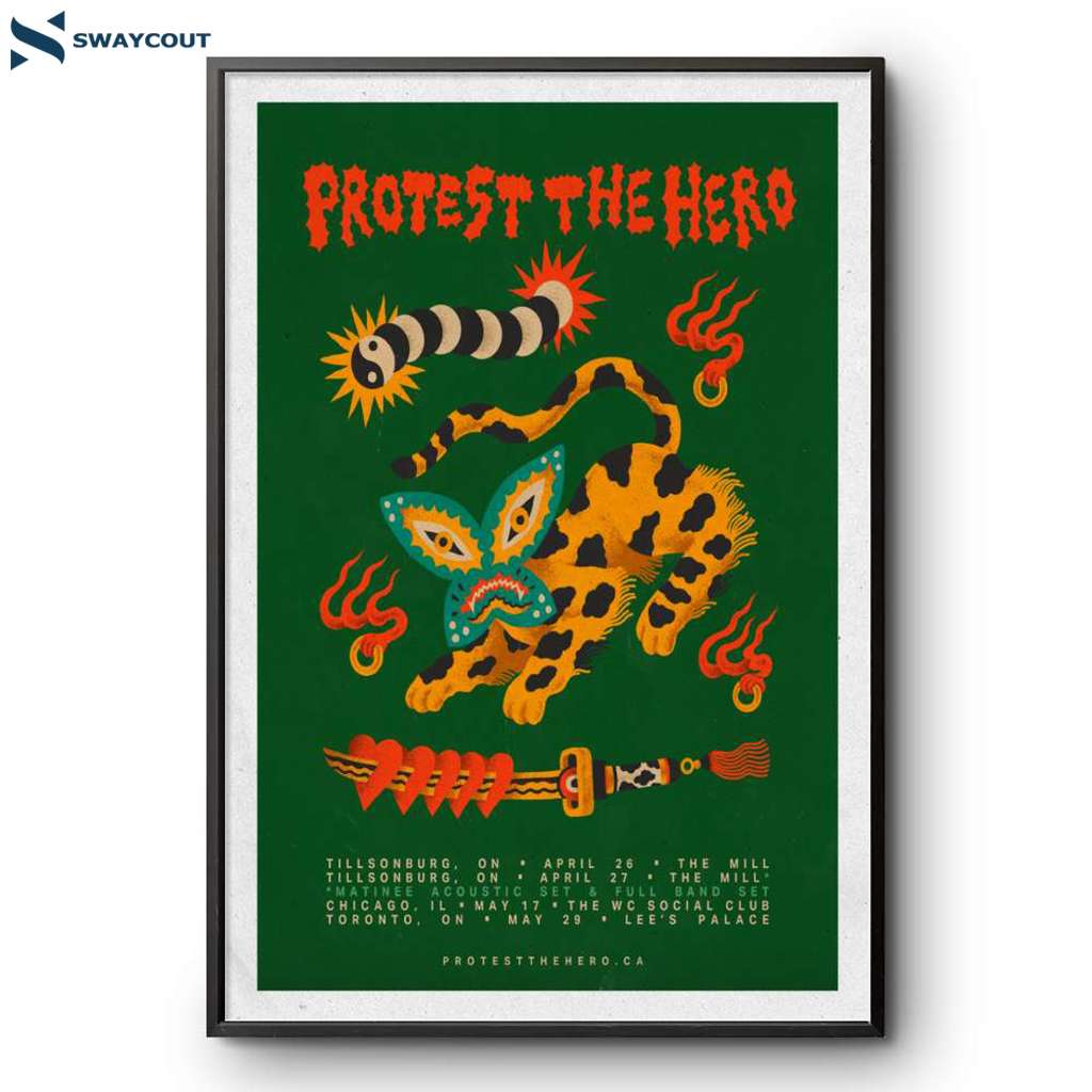 Protest The Hero Tour Spring 2025 Poster