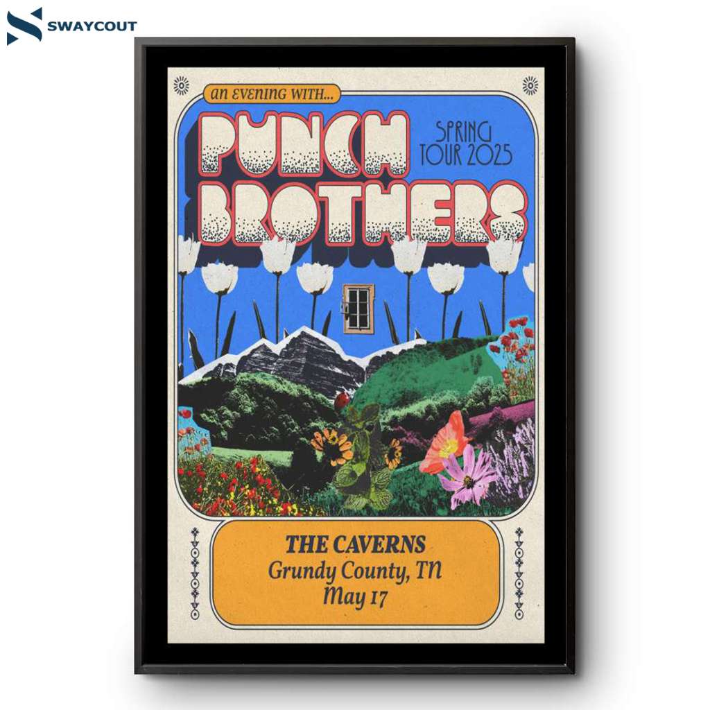 Punch Brothers The Caverns Pelham Tn May 17th 2025 Poster