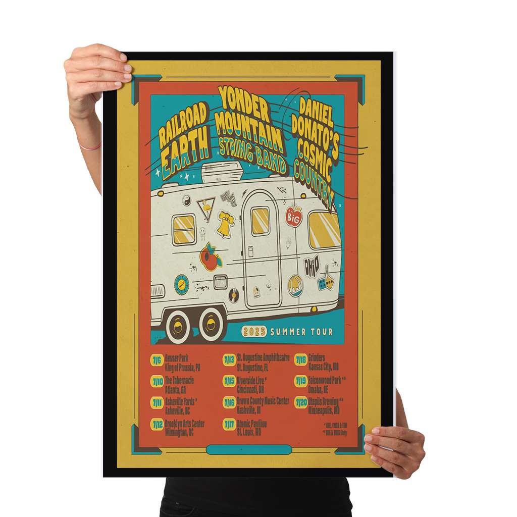 Railroad Earth 2025 Summer Tour Poster