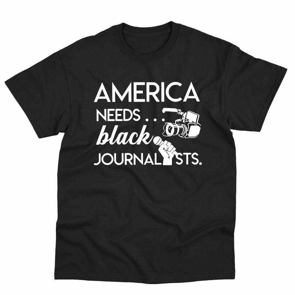 Roland S Martin Wearing America Needs Black Journalists Shirt