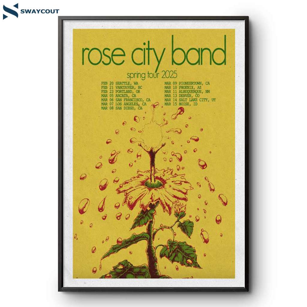 Rose City Band Spring Tour 2025 Poster