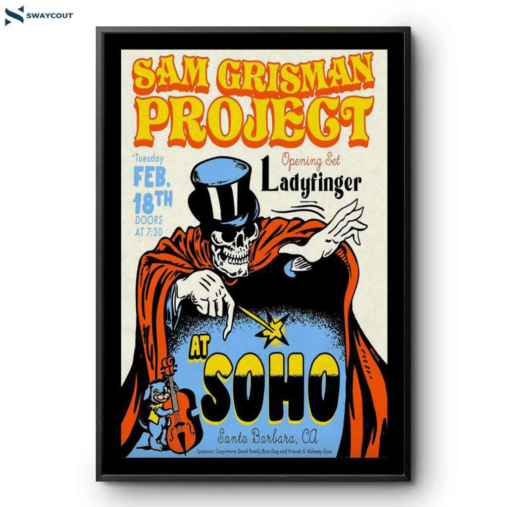 Sam Grisman Project Santa Barbara Ca February 18 2025 Poster