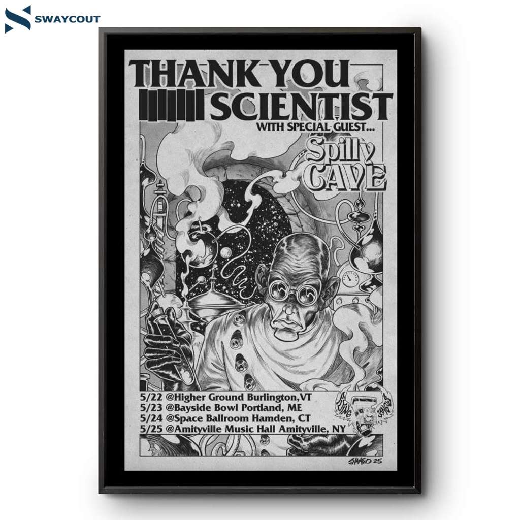 Thank You Scientist Cave May 2025 Tour Poster