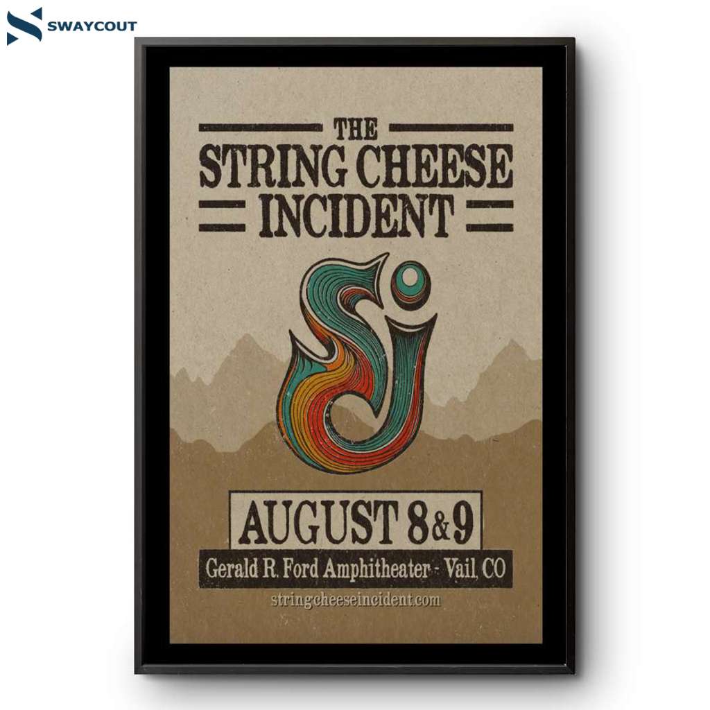 The String Cheese Incident Gerald R. Ford Amphitheater Aug 8-9 2025 Poster